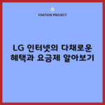 LG 인터넷의 다채로운 혜택과 요금제 알아보기