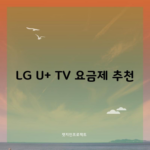 LG U+ TV 요금제 추천