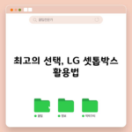 최고의 선택, LG 셋톱박스 활용법