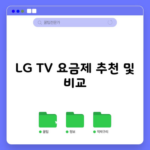 LG TV 요금제 추천 및 비교