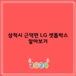 삼척시 근덕면 LG 셋톱박스 알아보기