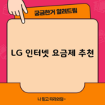 LG 인터넷 요금제 추천