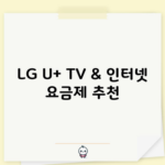 LG U+ TV & 인터넷 요금제 추천