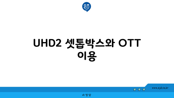 UHD2 셋톱박스와 OTT 이용