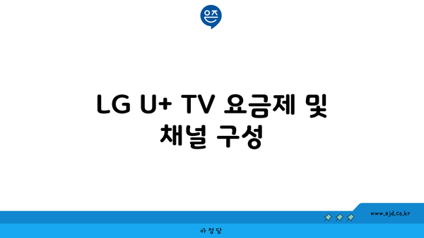 LG U+ TV 요금제 및 채널 구성