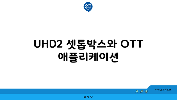 UHD2 셋톱박스와 OTT 애플리케이션