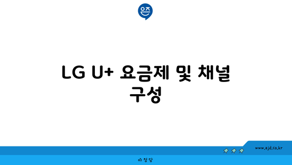 LG U+ 요금제 및 채널 구성