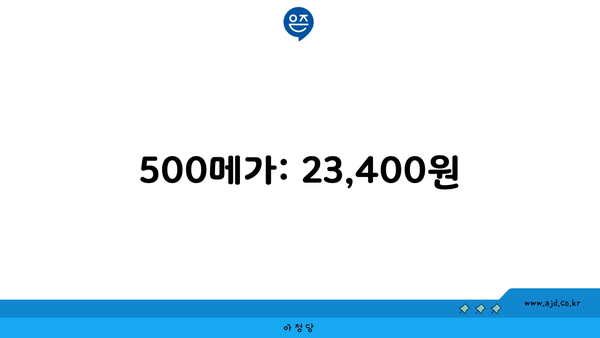 500메가: 23,400원