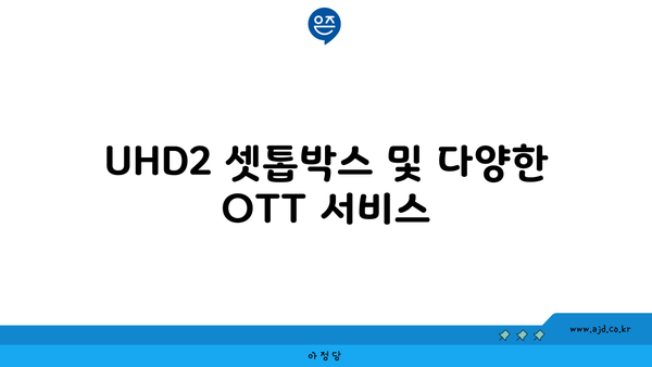 UHD2 셋톱박스 및 다양한 OTT 서비스