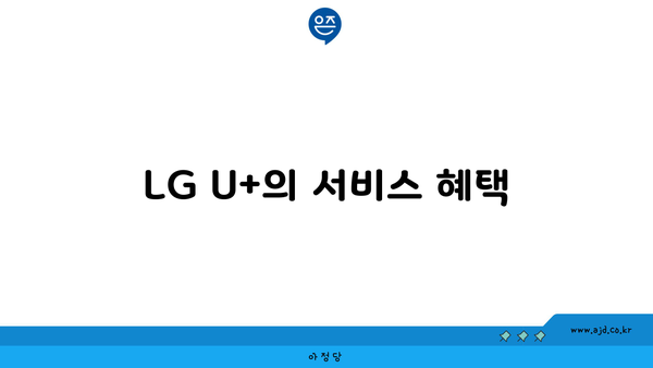 LG U+의 서비스 혜택