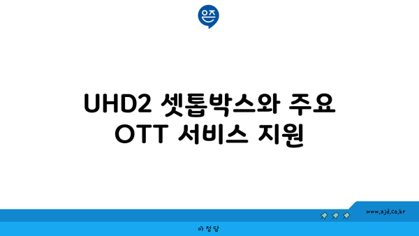 UHD2 셋톱박스와 주요 OTT 서비스 지원