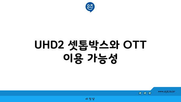 UHD2 셋톱박스와 OTT 이용 가능성