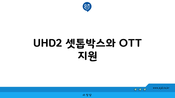 UHD2 셋톱박스와 OTT 지원