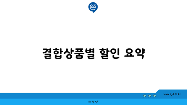 결합상품별 할인 요약