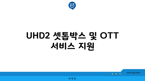 UHD2 셋톱박스 및 OTT 서비스 지원