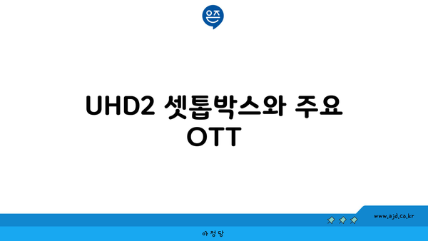 UHD2 셋톱박스와 주요 OTT