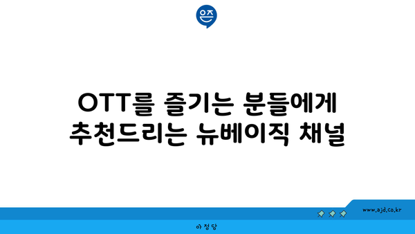 OTT를 즐기는 분들에게 추천드리는 뉴베이직 채널