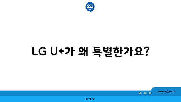 LG U+가 왜 특별한가요?