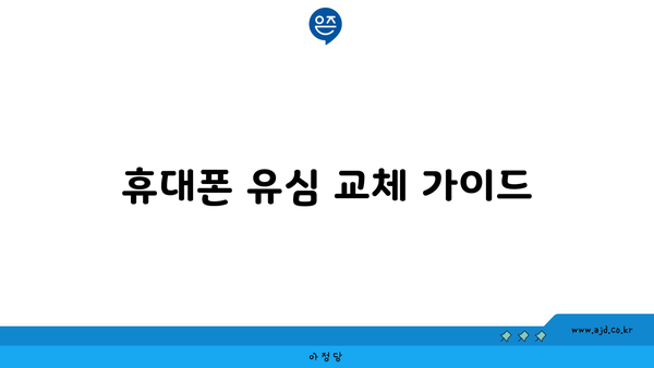 휴대폰 유심 교체 가이드